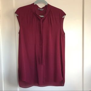 Vince silk sleeveless bouse